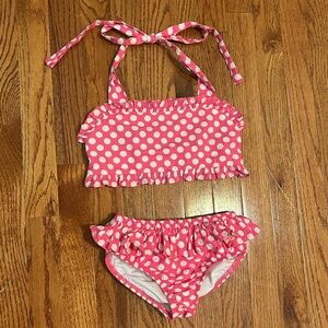 KELLYS KIDS Girls size 7-8 Pink Polka Dot Bikini Set